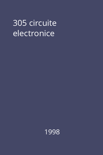 305 circuite electronice
