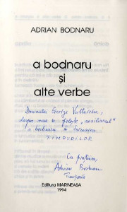 A Bodnaru și alte verbe