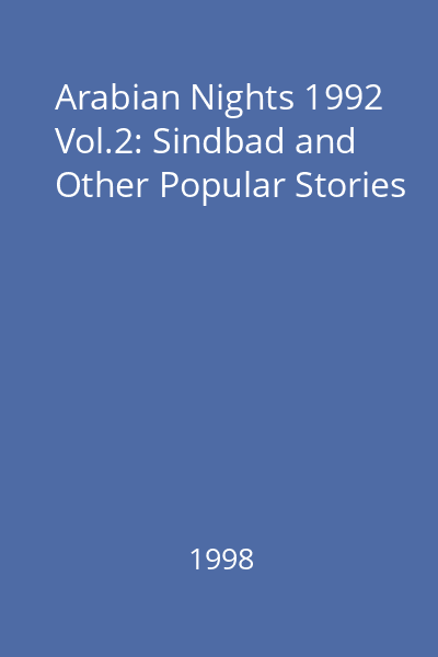 Arabian Nights 1992 Vol.2: Sindbad and Other Popular Stories