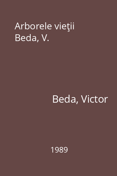 Arborele vieţii Beda, V.