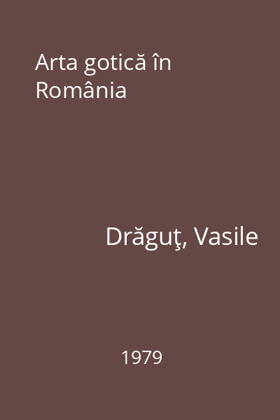 Arta gotică în România