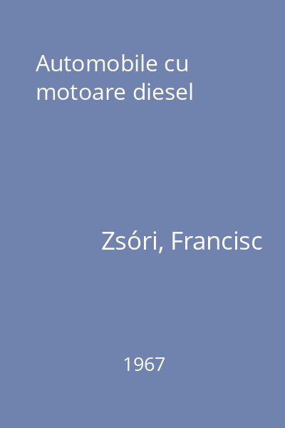 Automobile cu motoare diesel