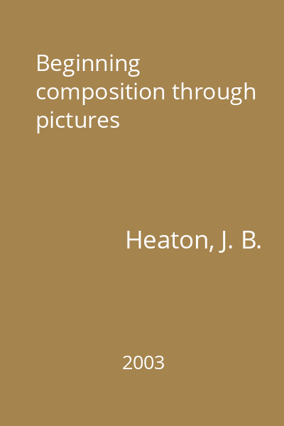 Beginning composition through pictures