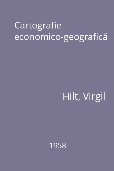 Cartografie economico-geografică