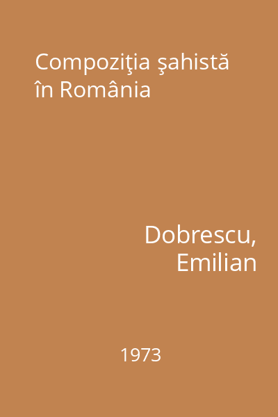 Compoziţia şahistă în România