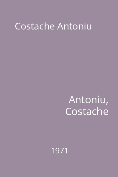 Costache Antoniu