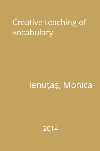 Creative teaching of vocabulary