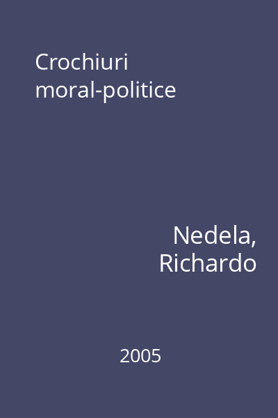 Crochiuri moral-politice