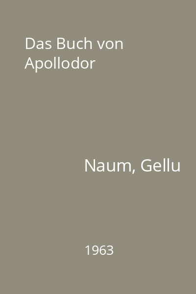 Das Buch von Apollodor