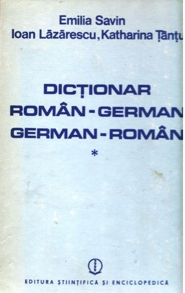 Dicţionar român-german ; german-român Vol. 1