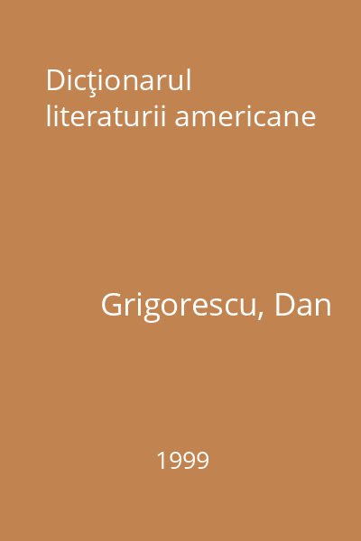 Dicţionarul literaturii americane