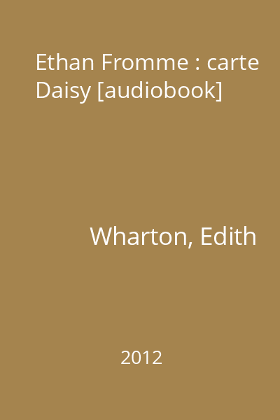 Ethan Fromme : carte Daisy [audiobook]