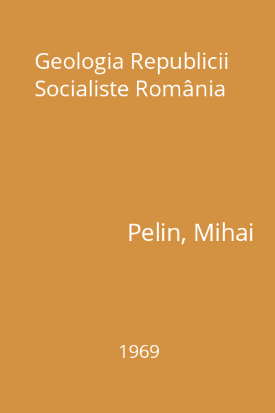 Geologia Republicii Socialiste România