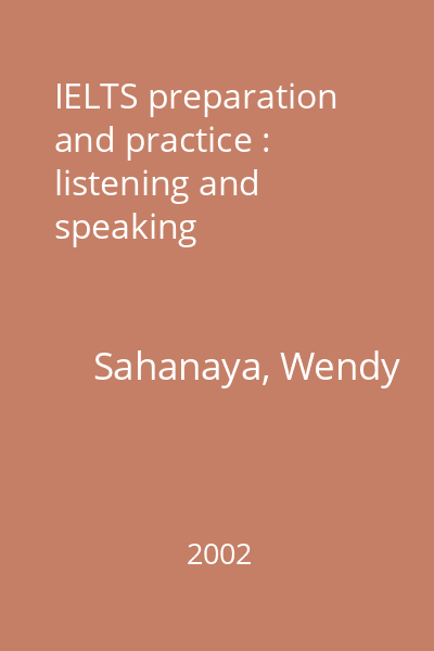 IELTS preparation and practice : listening and speaking