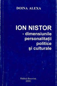 Ion Nistor - dimensiunile personalităţii politice şi culturale
