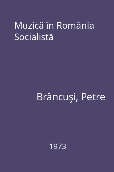 Muzică în România Socialistă