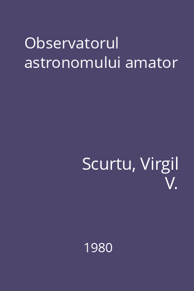 Observatorul astronomului amator