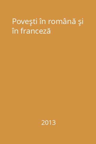 Poveşti în română şi în franceză