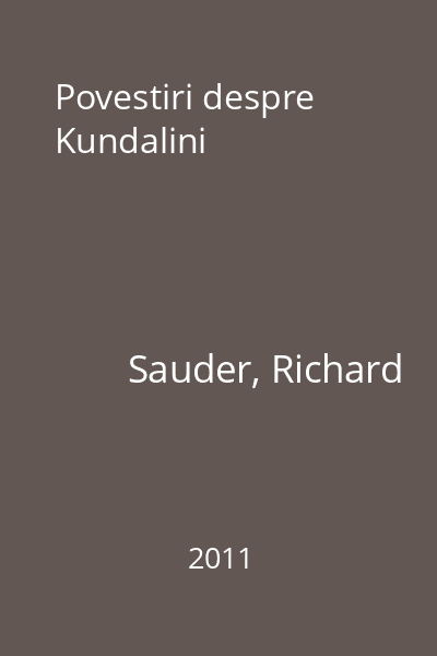 Povestiri despre Kundalini