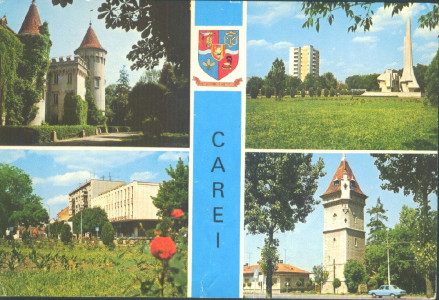 România. Carei - Imagini din oraș : [Carte poştală ilustrată]