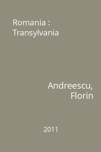 Romania : Transylvania