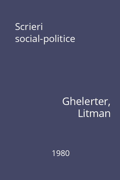 Scrieri social-politice
