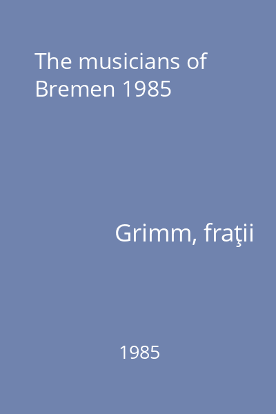 The musicians of Bremen 1985
