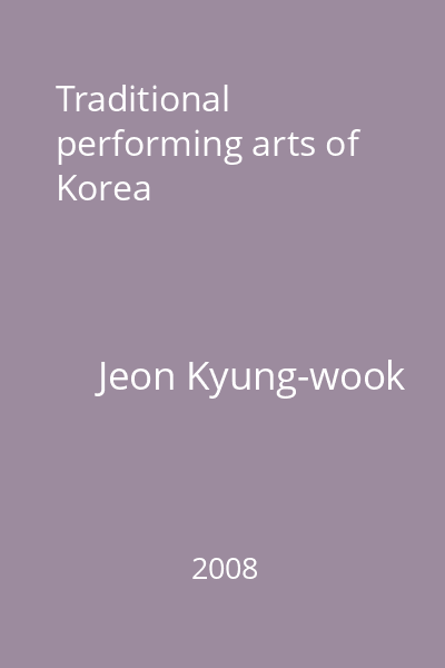 Traditional performing arts of Korea