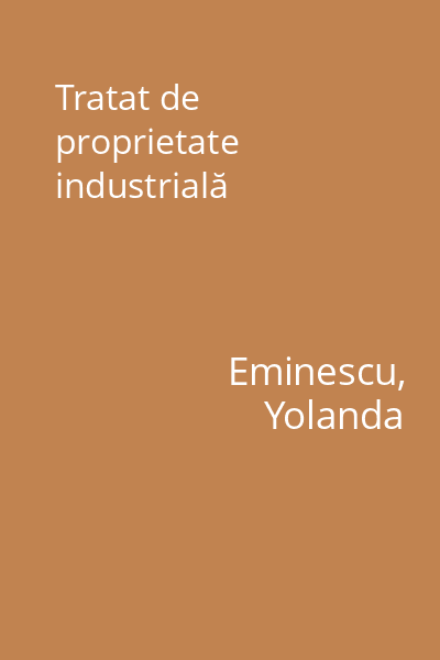Tratat de proprietate industrială