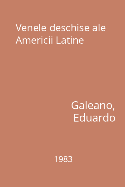 Venele deschise ale Americii Latine