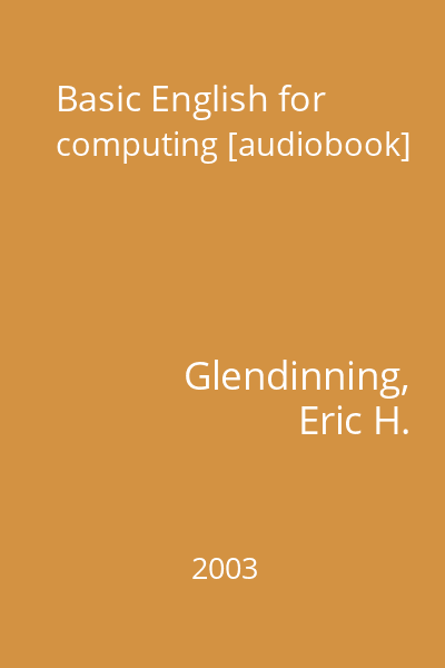 Basic English for computing [audiobook]