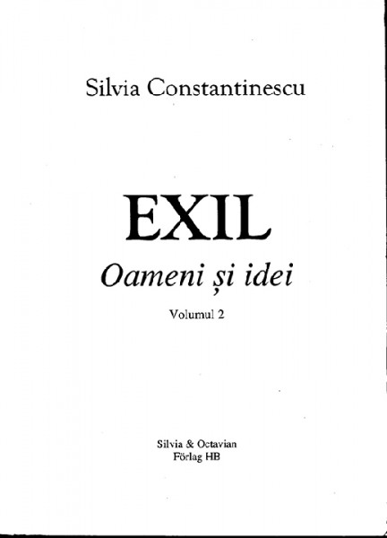 Exil : oameni şi idei Vol. 2 : 1995-2010