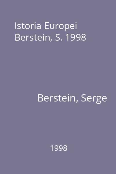 Istoria Europei Berstein, S. 1998