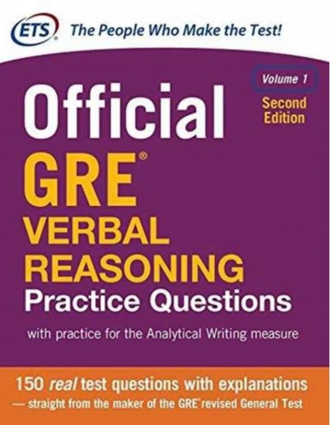 Official GRE verbal reasoning : practice questions Vol. 1 : With practice for the analytical writing measure