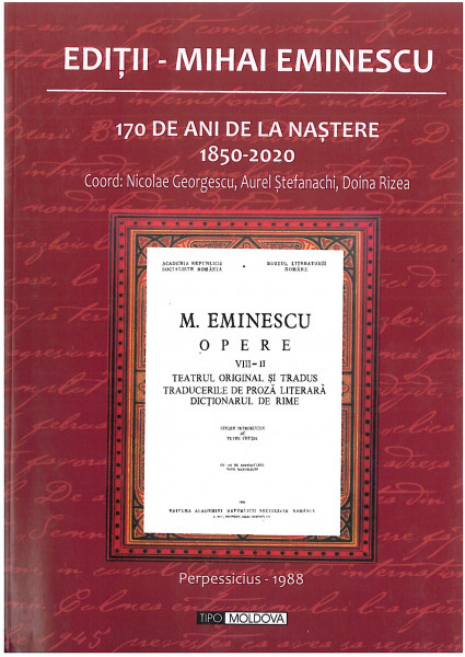 Opere : [ediţia 1988] Vol. 8-II : Teatrul original şi tradus, Traducerile de proză literară, Dicţionarul de rime