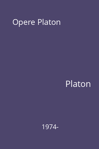 Opere Platon