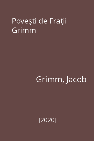 Poveşti de Fraţii Grimm