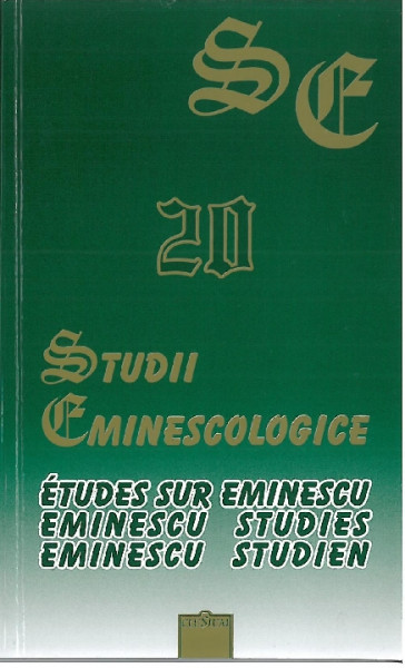 Studii eminescologice Vol. 20