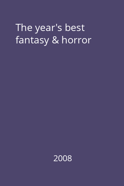 The year's best fantasy & horror
