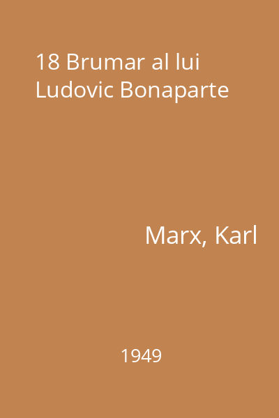 18 Brumar al lui Ludovic Bonaparte