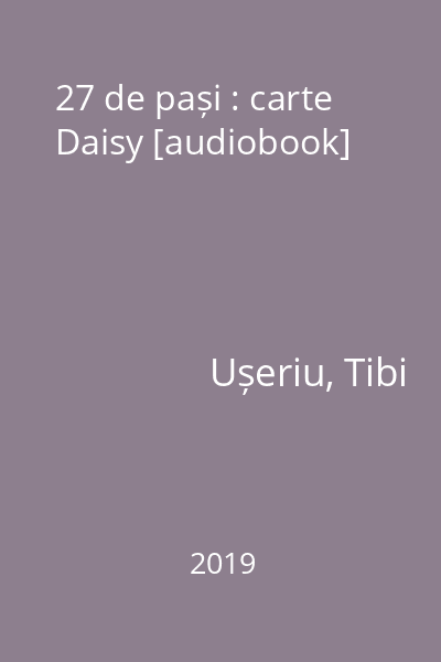 27 de pași : carte Daisy [audiobook]
