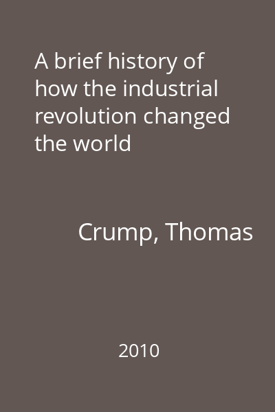 A brief history of how the industrial revolution changed the world
