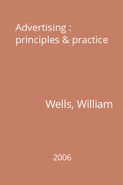 Advertising : principles & practice