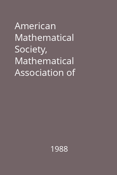 American Mathematical Society, Mathematical Association of America, Society for Industrial and Applied Mathematics : combined membership list