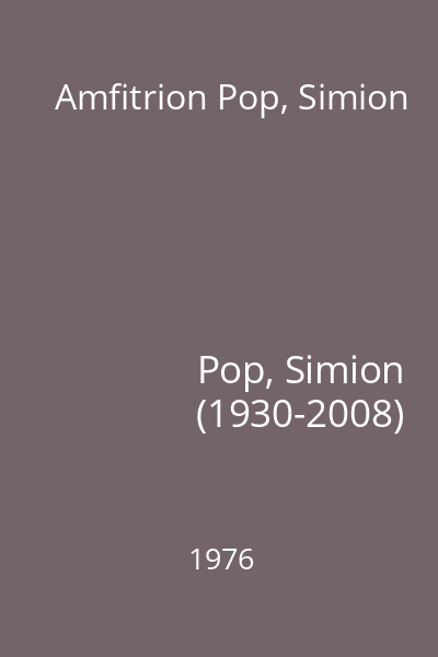 Amfitrion Pop, Simion