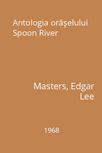 Antologia orăşelului Spoon River