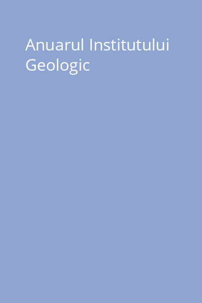 Anuarul Institutului Geologic