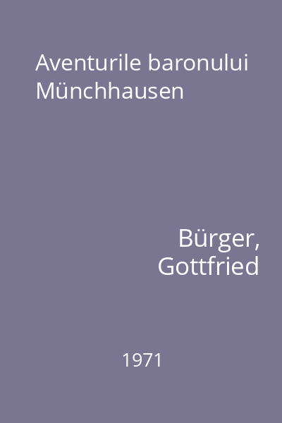 Aventurile baronului Münchhausen