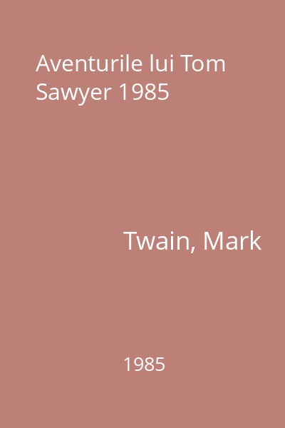Aventurile lui Tom Sawyer 1985