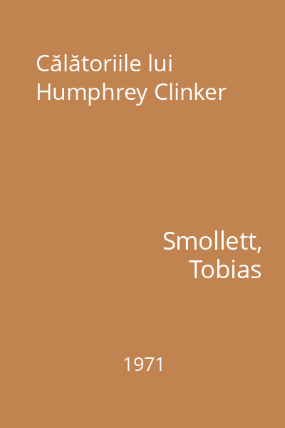 Călătoriile lui Humphrey Clinker